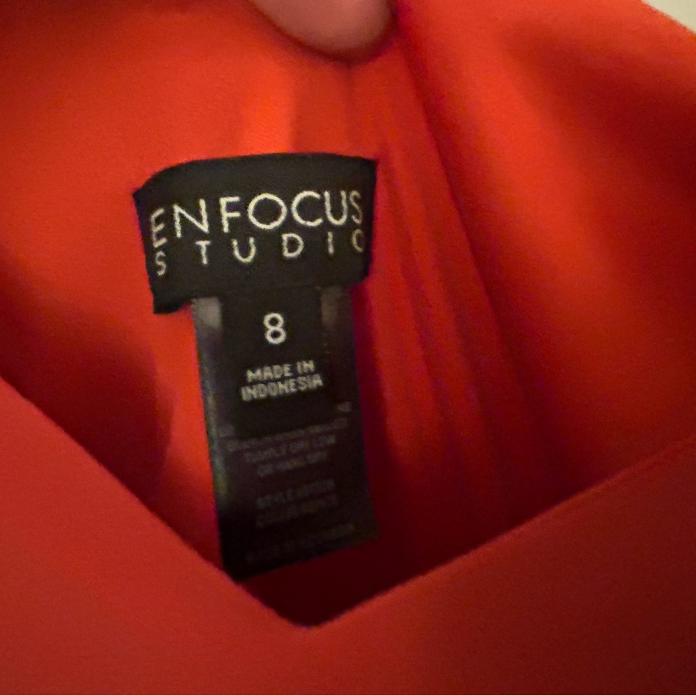 Enfocus Studio One Shoulder Red Dress - Picture 2 of 2